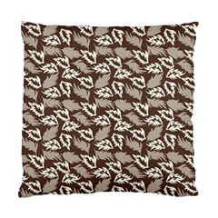 Dried Leaves Grey White Camuflage Summer Standard Cushion Case (one Side) by Mariart