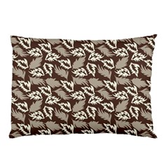 Dried Leaves Grey White Camuflage Summer Pillow Case by Mariart