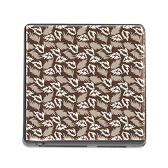 Dried Leaves Grey White Camuflage Summer Memory Card Reader (square)