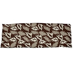 Dried Leaves Grey White Camuflage Summer Body Pillow Case (dakimakura)