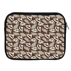 Dried Leaves Grey White Camuflage Summer Apple Ipad 2/3/4 Zipper Cases