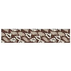 Dried Leaves Grey White Camuflage Summer Flano Scarf (small) by Mariart