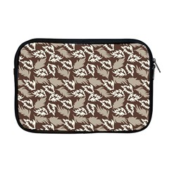 Dried Leaves Grey White Camuflage Summer Apple Macbook Pro 17  Zipper Case by Mariart