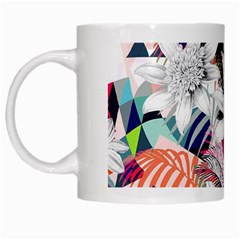 Flower Graphic Pattern Floral White Mugs by Mariart