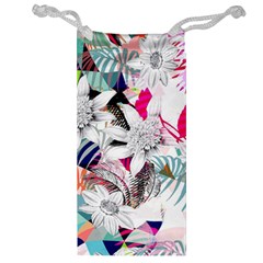 Flower Graphic Pattern Floral Jewelry Bag by Mariart