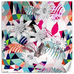 Flower Graphic Pattern Floral Canvas 20  X 20  