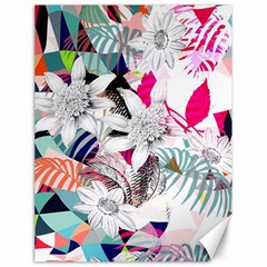 Flower Graphic Pattern Floral Canvas 18  X 24  