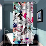 Flower Graphic Pattern Floral Shower Curtain 36  x 72  (Stall)  Curtain(36 X72 ) - 33.26 x66.24  Curtain(36 X72 )