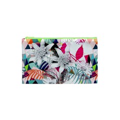 Flower Graphic Pattern Floral Cosmetic Bag (xs) by Mariart