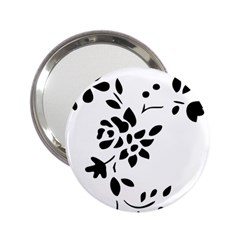 Flower Rose Black Sexy 2 25  Handbag Mirrors