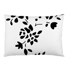 Flower Rose Black Sexy Pillow Case (two Sides) by Mariart