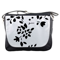 Flower Rose Black Sexy Messenger Bags