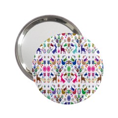 Birds Fish Flowers Floral Star Blue White Sexy Animals Beauty Rainbow Pink Purple Blue Green Orange 2 25  Handbag Mirrors