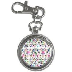 Birds Fish Flowers Floral Star Blue White Sexy Animals Beauty Rainbow Pink Purple Blue Green Orange Key Chain Watches by Mariart