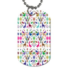 Birds Fish Flowers Floral Star Blue White Sexy Animals Beauty Rainbow Pink Purple Blue Green Orange Dog Tag (two Sides)