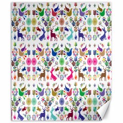 Birds Fish Flowers Floral Star Blue White Sexy Animals Beauty Rainbow Pink Purple Blue Green Orange Canvas 20  X 24   by Mariart