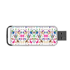 Birds Fish Flowers Floral Star Blue White Sexy Animals Beauty Rainbow Pink Purple Blue Green Orange Portable Usb Flash (one Side) by Mariart