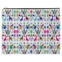 Birds Fish Flowers Floral Star Blue White Sexy Animals Beauty Rainbow Pink Purple Blue Green Orange Cosmetic Bag (xxxl)  by Mariart