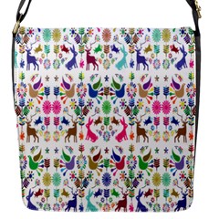 Birds Fish Flowers Floral Star Blue White Sexy Animals Beauty Rainbow Pink Purple Blue Green Orange Flap Messenger Bag (s) by Mariart