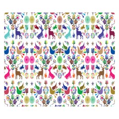 Birds Fish Flowers Floral Star Blue White Sexy Animals Beauty Rainbow Pink Purple Blue Green Orange Double Sided Flano Blanket (small)  by Mariart