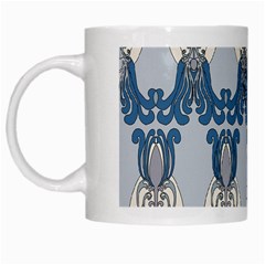 Flower Floral Leaf Beauty Art White Mugs by Mariart