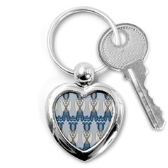 Flower Floral Leaf Beauty Art Key Chains (heart) 