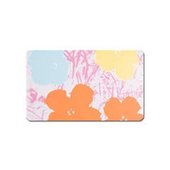 Flower Sunflower Floral Pink Orange Beauty Blue Yellow Magnet (name Card)