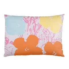 Flower Sunflower Floral Pink Orange Beauty Blue Yellow Pillow Case