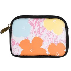 Flower Sunflower Floral Pink Orange Beauty Blue Yellow Digital Camera Cases by Mariart