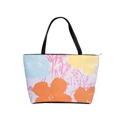 Flower Sunflower Floral Pink Orange Beauty Blue Yellow Shoulder Handbags by Mariart