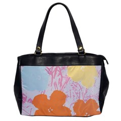 Flower Sunflower Floral Pink Orange Beauty Blue Yellow Office Handbags by Mariart