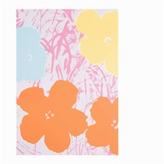 Flower Sunflower Floral Pink Orange Beauty Blue Yellow Small Garden Flag (Two Sides)