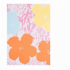 Flower Sunflower Floral Pink Orange Beauty Blue Yellow Large Garden Flag (two Sides) by Mariart