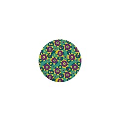 Discrete State Turing Pattern Polka Dots Green Purple Yellow Rainbow Sexy Beauty 1  Mini Buttons by Mariart