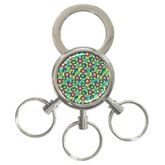 Discrete State Turing Pattern Polka Dots Green Purple Yellow Rainbow Sexy Beauty 3-ring Key Chains by Mariart