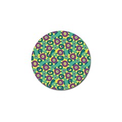 Discrete State Turing Pattern Polka Dots Green Purple Yellow Rainbow Sexy Beauty Golf Ball Marker (10 Pack) by Mariart