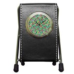 Discrete State Turing Pattern Polka Dots Green Purple Yellow Rainbow Sexy Beauty Pen Holder Desk Clocks Front