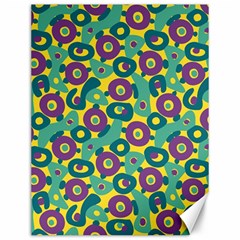 Discrete State Turing Pattern Polka Dots Green Purple Yellow Rainbow Sexy Beauty Canvas 12  X 16  