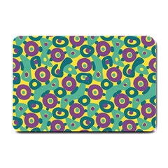 Discrete State Turing Pattern Polka Dots Green Purple Yellow Rainbow Sexy Beauty Small Doormat  by Mariart