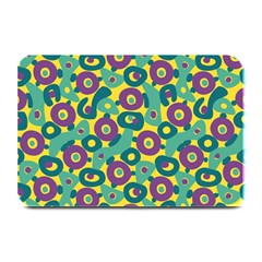 Discrete State Turing Pattern Polka Dots Green Purple Yellow Rainbow Sexy Beauty Plate Mats by Mariart