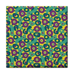 Discrete State Turing Pattern Polka Dots Green Purple Yellow Rainbow Sexy Beauty Face Towel by Mariart