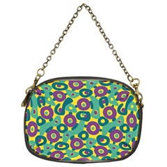 Discrete State Turing Pattern Polka Dots Green Purple Yellow Rainbow Sexy Beauty Chain Purses (one Side)  by Mariart