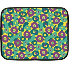 Discrete State Turing Pattern Polka Dots Green Purple Yellow Rainbow Sexy Beauty Double Sided Fleece Blanket (mini) 