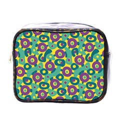 Discrete State Turing Pattern Polka Dots Green Purple Yellow Rainbow Sexy Beauty Mini Toiletries Bags