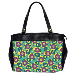 Discrete State Turing Pattern Polka Dots Green Purple Yellow Rainbow Sexy Beauty Office Handbags (2 Sides)  by Mariart