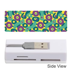 Discrete State Turing Pattern Polka Dots Green Purple Yellow Rainbow Sexy Beauty Memory Card Reader (stick) 