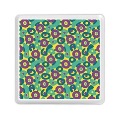 Discrete State Turing Pattern Polka Dots Green Purple Yellow Rainbow Sexy Beauty Memory Card Reader (square)  by Mariart