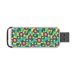 Discrete State Turing Pattern Polka Dots Green Purple Yellow Rainbow Sexy Beauty Portable Usb Flash (one Side) by Mariart