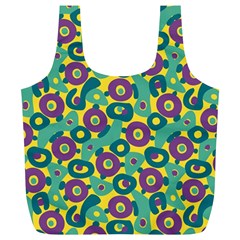 Discrete State Turing Pattern Polka Dots Green Purple Yellow Rainbow Sexy Beauty Full Print Recycle Bags (l)  by Mariart