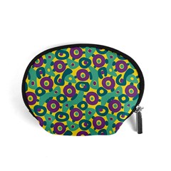 Discrete State Turing Pattern Polka Dots Green Purple Yellow Rainbow Sexy Beauty Accessory Pouches (small) 